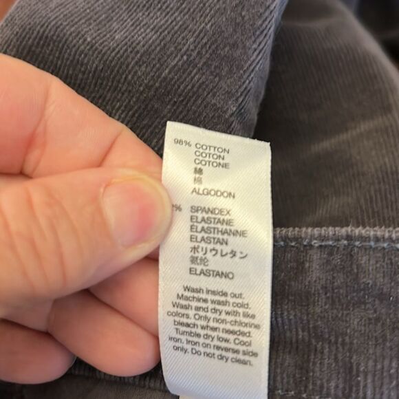 GAP gray corduroy leggings Size 6 EUC - Picture 8 of 8